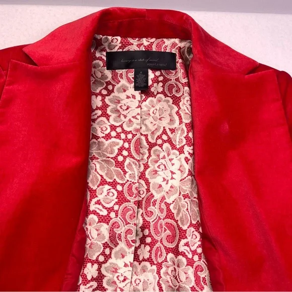 Apostrophe Luxury Is A State of Mind
Red Notch Lapel Lined Blazer Women’s 6 - Picture 8 of 12